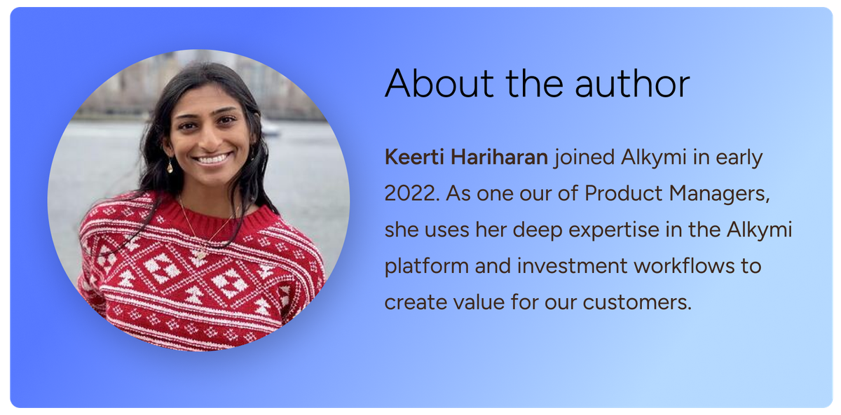 About the author: Keerti Hariharan