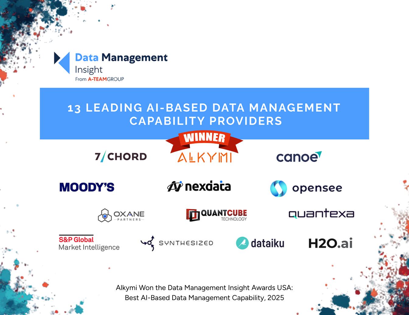 Data Management Insight Awards USA Best AI Based Data Management Capability