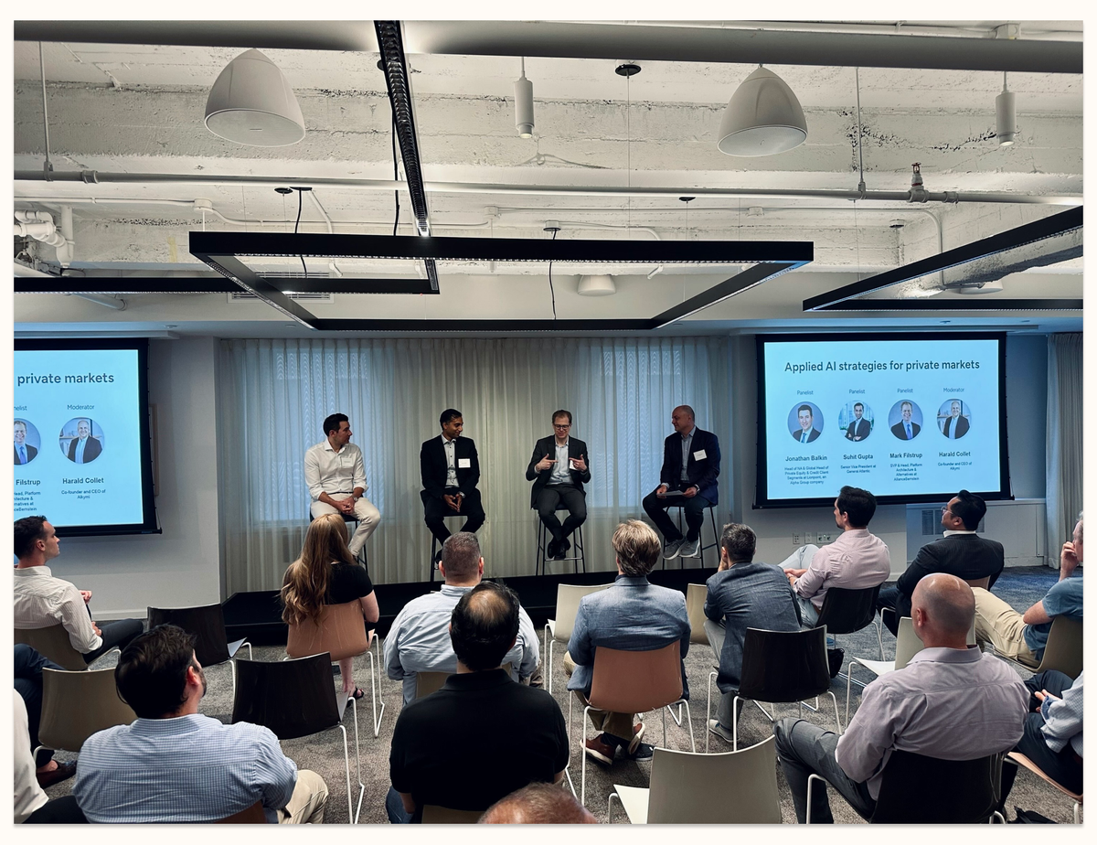 Applied AI strategies for private markets panel